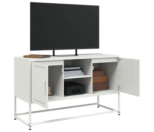 Tv Skapītis, Balts, 100,5X39X60,5 Cm, Tērauds Vidaxl