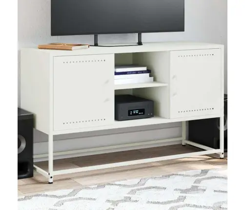 Tv Skapītis, Balts, 100,5X39X60,5 Cm, Tērauds Vidaxl