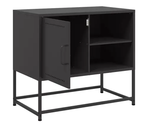 Tv Skapītis, Melns, 68,5X39X60,5 Cm, Tērauds Vidaxl