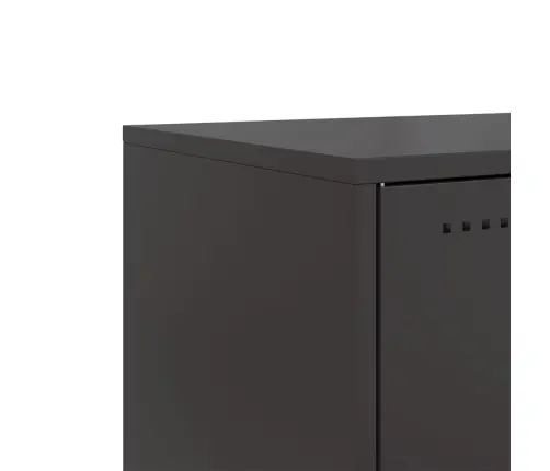 Tv Skapītis, Melns, 68,5X39X60,5 Cm, Tērauds Vidaxl