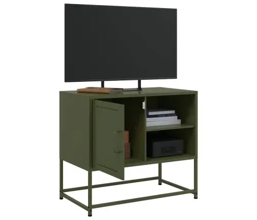 Televizoriaus Spintelė, Alyvuogių, 68X39X60,5cm Plienas Televizoriaus Spintelė, Alyvuogių, 68X39X60,5cm Plienas