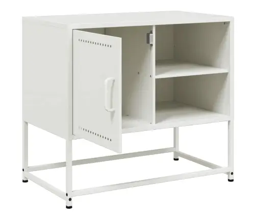 Tv Skapītis, Balts, 68X39X60,5 Cm, Tērauds Vidaxl