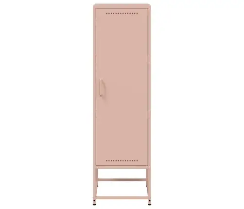 Augstais Skapītis, Rozā, 36X39X123 Cm, Tērauds Vidaxl