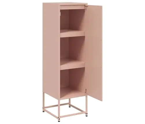 Augstais Skapītis, Rozā, 36X39X123 Cm, Tērauds Vidaxl