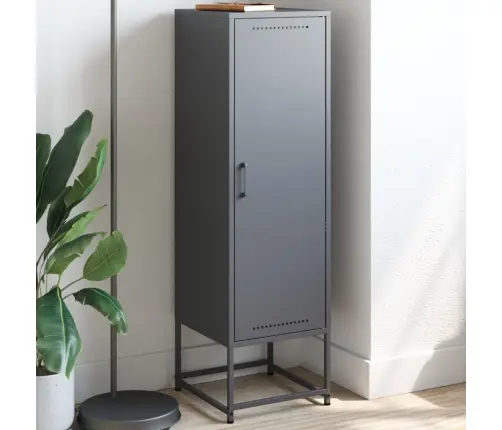 Augstais Skapītis, Antracītpelēks, 36X39X123 Cm, Tērauds Vidaxl