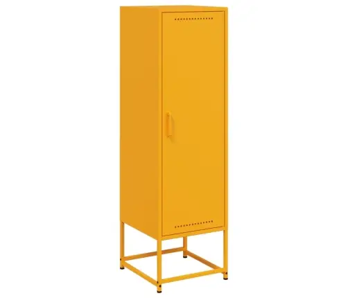 Komoda, Garstyčių Geltonos Spalvos, 36X39X123cm Plienas