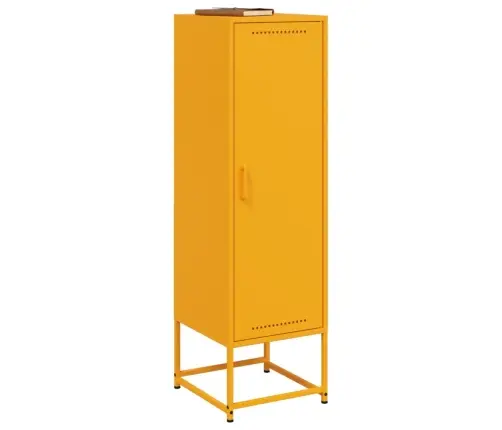 Komoda, Garstyčių Geltonos Spalvos, 36X39X123cm Plienas