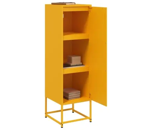 Komoda, Garstyčių Geltonos Spalvos, 36X39X123cm Plienas