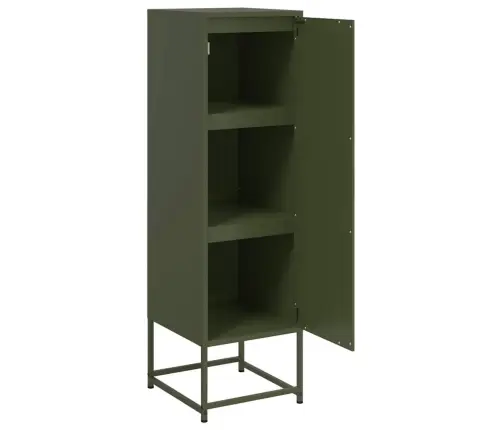 Augstais Skapītis, Olīvu Zaļš, 36X39X123 Cm, Tērauds Vidaxl