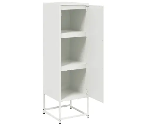 Augstais Skapītis, Balts, 36X39X123 Cm, Tērauds Vidaxl