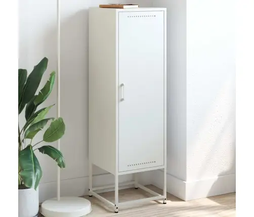 Augstais Skapītis, Balts, 36X39X123 Cm, Tērauds Vidaxl