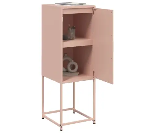 Augstais Skapītis, Rozā, 36X39X107 Cm, Tērauds Vidaxl Augstais Skapītis, Rozā, 36X39X107 Cm, Tērauds Vidaxl