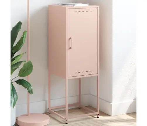 Augstais Skapītis, Rozā, 36X39X107 Cm, Tērauds Vidaxl Augstais Skapītis, Rozā, 36X39X107 Cm, Tērauds Vidaxl