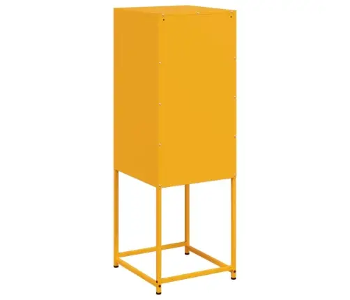 Augstais Skapītis, Sinepju Dzeltens, 36X39X107 Cm, Tērauds Vidaxl Augstais Skapītis, Sinepju Dzeltens, 36X39X107 Cm, Tērauds Vidaxl