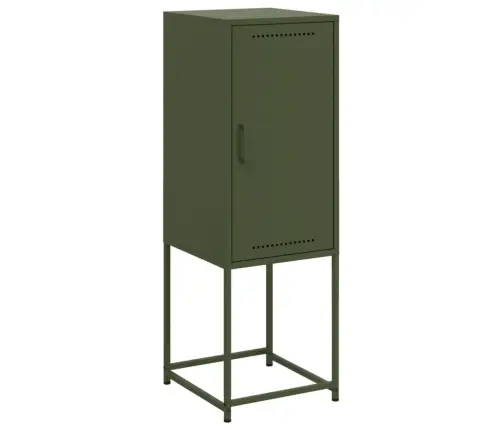 Augstais Skapītis, Olīvu Zaļš, 36X39X107 Cm, Tērauds Vidaxl