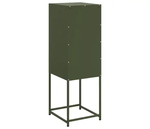 Augstais Skapītis, Olīvu Zaļš, 36X39X107 Cm, Tērauds Vidaxl