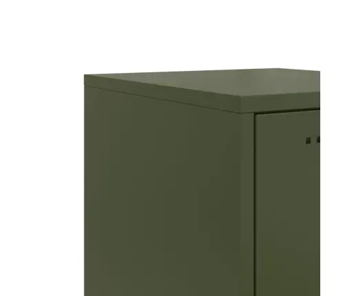 Augstais Skapītis, Olīvu Zaļš, 36X39X107 Cm, Tērauds Vidaxl