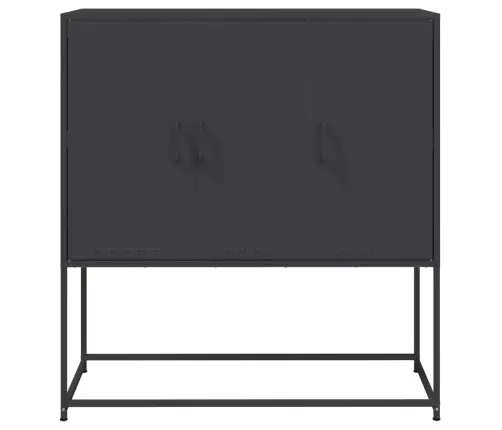 Kõrge Kapp, Must, 100,5X39X107 cm Teras