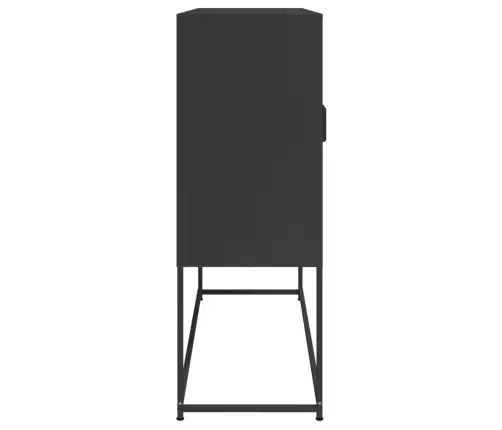 Kõrge Kapp, Must, 100,5X39X107 cm Teras