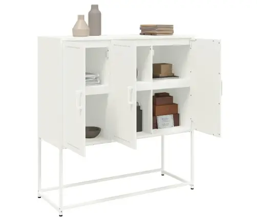 Augstais Skapītis,Balts, 100,5X39X107 Cm, Tērauds Vidaxl Augstais Skapītis,Balts, 100,5X39X107 Cm, Tērauds Vidaxl