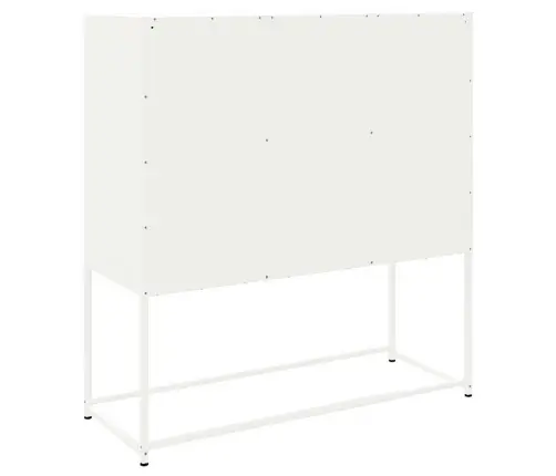 Augstais Skapītis,Balts, 100,5X39X107 Cm, Tērauds Vidaxl Augstais Skapītis,Balts, 100,5X39X107 Cm, Tērauds Vidaxl