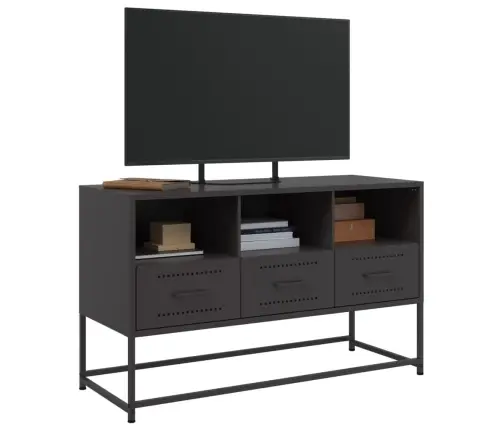 Tv Skapītis, 100,5X39X60,5 Cm, Tērauds, Melns Vidaxl