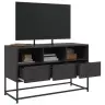 Tv Skapītis, 100,5X39X60,5 Cm, Tērauds, Melns Vidaxl