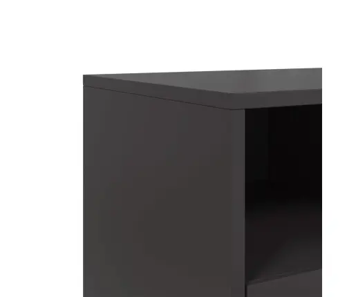 Tv Skapītis, 100,5X39X60,5 Cm, Tērauds, Melns Vidaxl