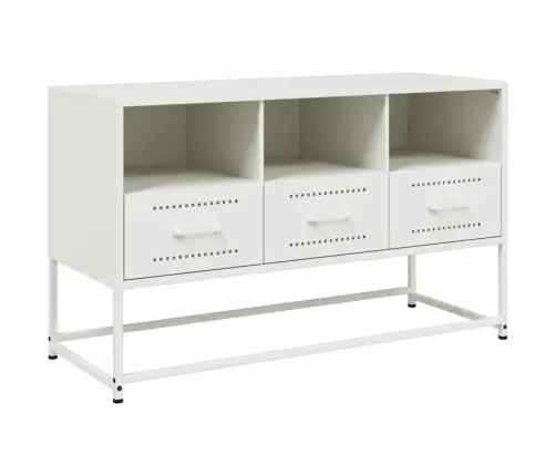 Tv Skapītis, Balts, 100,5X39X60,5 Cm, Tērauds Vidaxl