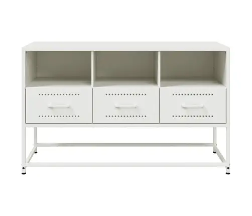Tv Skapītis, Balts, 100,5X39X60,5 Cm, Tērauds Vidaxl