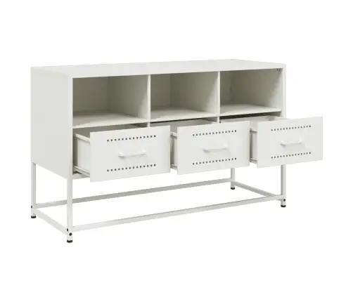 Tv Skapītis, Balts, 100,5X39X60,5 Cm, Tērauds Vidaxl