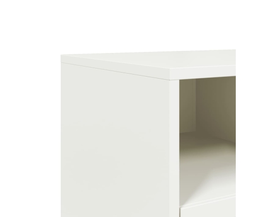 Tv Skapītis, Balts, 100,5X39X60,5 Cm, Tērauds Vidaxl