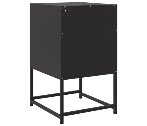 Naktsskapīši,2 Gab., Melni, 36X39X60,5 Cm, Tērauds Vidaxl