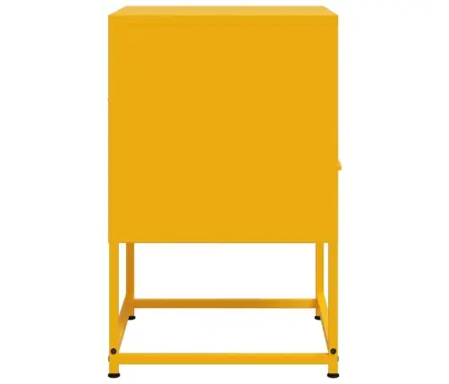 Naktsskapītis, 36X39X60,5 Cm, Tērauds, Sinepju Dzeltens Vidaxl Naktsskapītis, 36X39X60,5 Cm, Tērauds, Sinepju Dzeltens Vidaxl