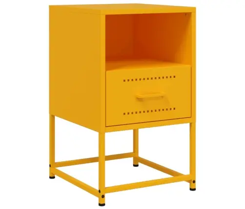 Naktinės Spintelės, 2Vnt., Garstyčių, 36X39X60,5cm Plienas