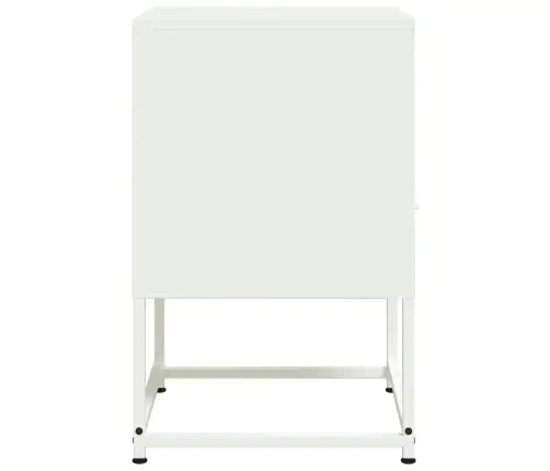 Naktsskapīši, 2 Gab., Balti, 36X39X60,5 Cm, Tērauds Vidaxl Naktsskapīši, 2 Gab., Balti, 36X39X60,5 Cm, Tērauds Vidaxl