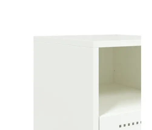 Naktsskapīši, 2 Gab., Balti, 36X39X60,5 Cm, Tērauds Vidaxl Naktsskapīši, 2 Gab., Balti, 36X39X60,5 Cm, Tērauds Vidaxl