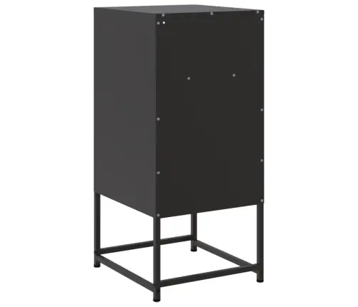 Naktsskapīši,2 Gab., Melni, 36X39X78 Cm, Tērauds Vidaxl