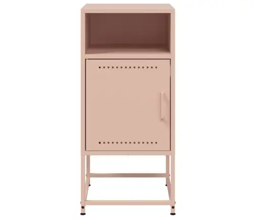 Naktinė Spintelė, Rožinės Spalvos, 36X39X78cm Plienas