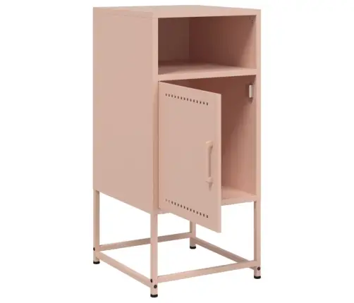 Naktinė Spintelė, Rožinės Spalvos, 36X39X78cm Plienas