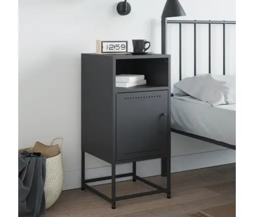 Naktinė Spintelė, Antracito Spalvos, 36X39X78cm Plienas