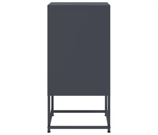 Naktinė Spintelė, Antracito Spalvos, 36X39X78cm Plienas