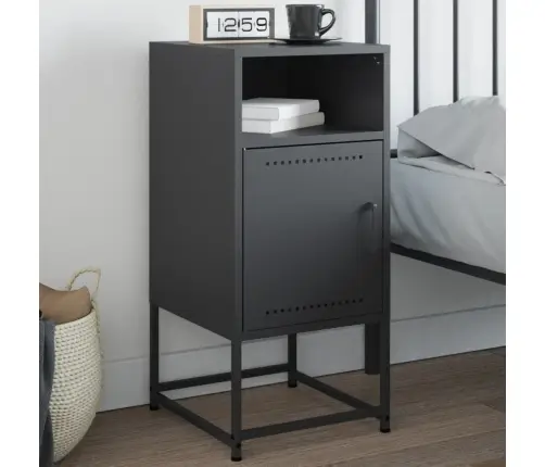 Naktinė Spintelė, Antracito Spalvos, 36X39X78cm Plienas