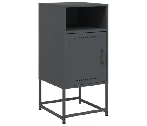 Naktsskapīši,2 Gab., Antracītpelēki, 36X39X78 Cm, Tērauds Vidaxl