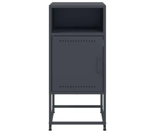 Naktsskapīši,2 Gab., Antracītpelēki, 36X39X78 Cm, Tērauds Vidaxl