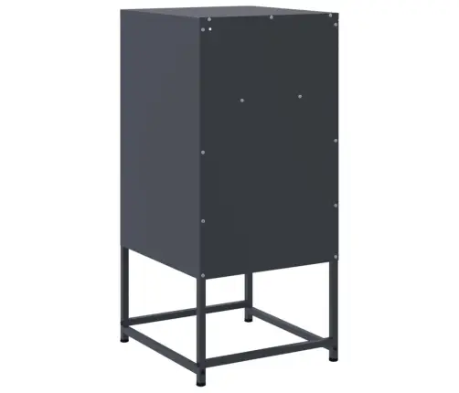 Naktsskapīši,2 Gab., Antracītpelēki, 36X39X78 Cm, Tērauds Vidaxl