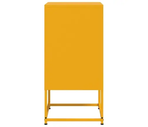 Naktinės Spintelės, 2Vnt., Garstyčių, 36X39X78cm Plienas Naktinės Spintelės, 2Vnt., Garstyčių, 36X39X78cm Plienas