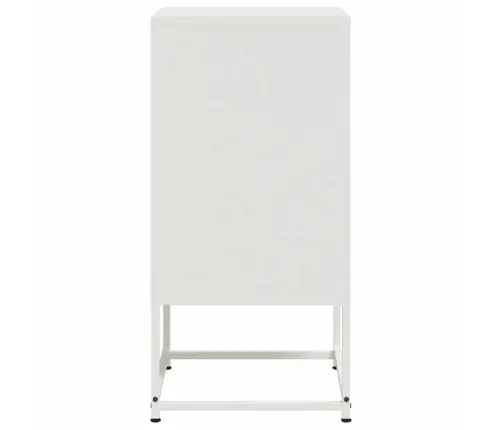 Naktsskapīši, 2 Gab., Balti, 36X39X78 Cm, Tērauds Vidaxl