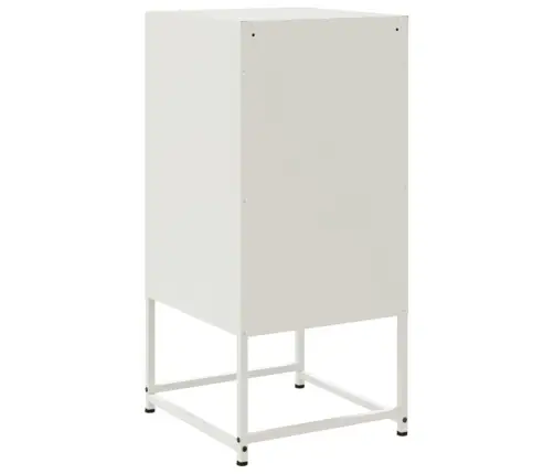 Naktinės Spintelės, 2Vnt., Baltos Spalvos, 36X39X78cm Plienas
