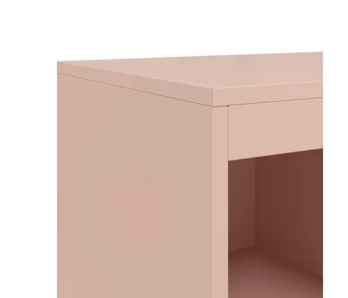 Kumode, Rozā, 100,5X39X107 Cm, Tērauds Vidaxl